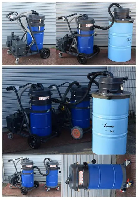 Dirt Eater HEPA industrial vacuum in action on a Houston jobsite
