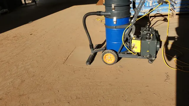 Dirt Eater HEPA industrial vacuum in action on a Houston jobsite