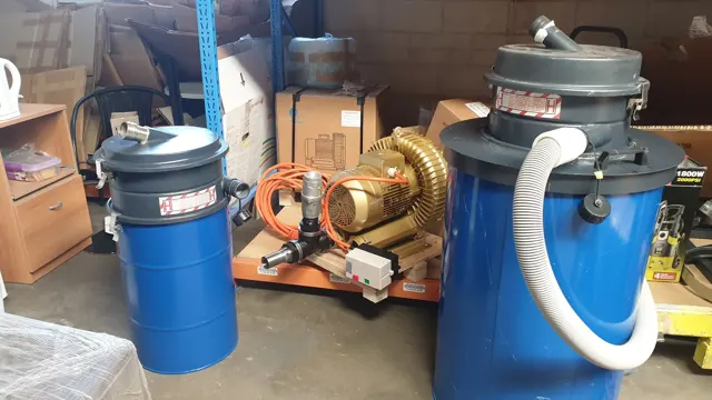 Dirt Eater HEPA industrial vacuum in action on a Houston jobsite