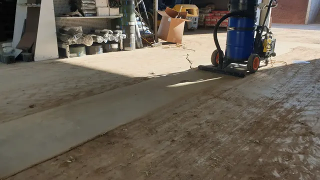 Dirt Eater HEPA industrial vacuum in action on a Houston jobsite