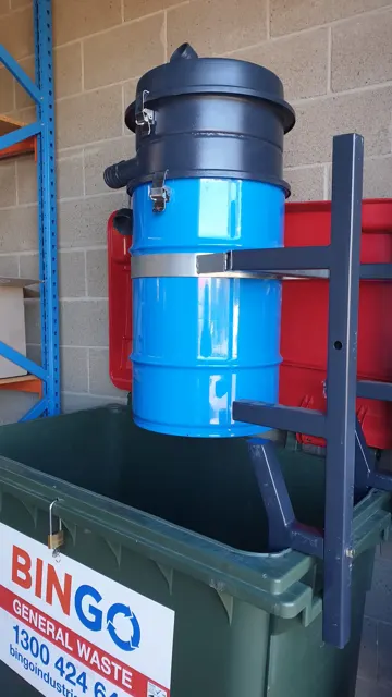 Dirt Eater HEPA industrial vacuum in action on a Houston jobsite